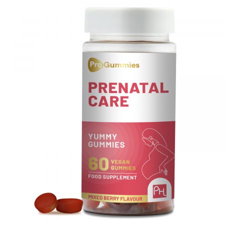 Prenatal Care Gummies | 60 Vegan Pro Gummies | Yummy Gummies | 400mcg Folic Acid | Pregnancy Vitamins for Women