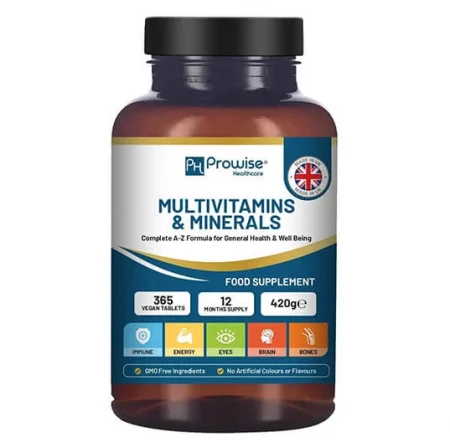 A-Z Multivitamins & Minerals l 365 Vegan Multivitamin Tablets l Multivitamin Tablets for Men and Women with 26 Essential Vitamins & Minerals