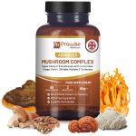 Advanced Mushroom Complex | A super blend of 6 Mushroom with Lions Mane, Chaga, Cordyceps, Shiitake, Reishi and Maitake | 60 Vegan High Strength Capsules