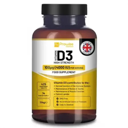 Vitamin D3 4000 IU High Strength I 425 Vegetarian Micro Tablets (14 Months Supply) I Easy Swallow Vitamin D3 Supplement for Immune Support, Calcium Boost, Bone & Muscle