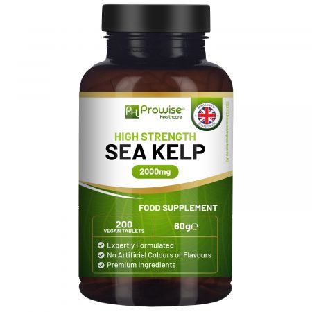 Sea Kelp 2000mg 200 Vegan Tablets | Natural Source of Iodine | Premium Ingredients | Proudly made in the UK