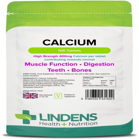 Lindens Calcium 400mg 100 Tablets